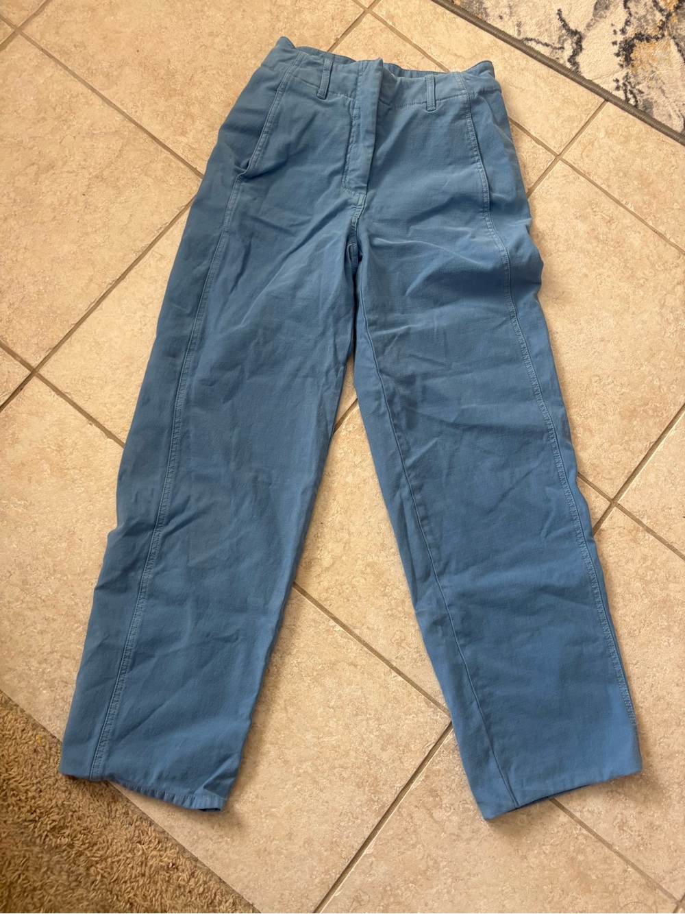 Aritiza Wilfred Blue High-Rise wide leg Lagenlook pants